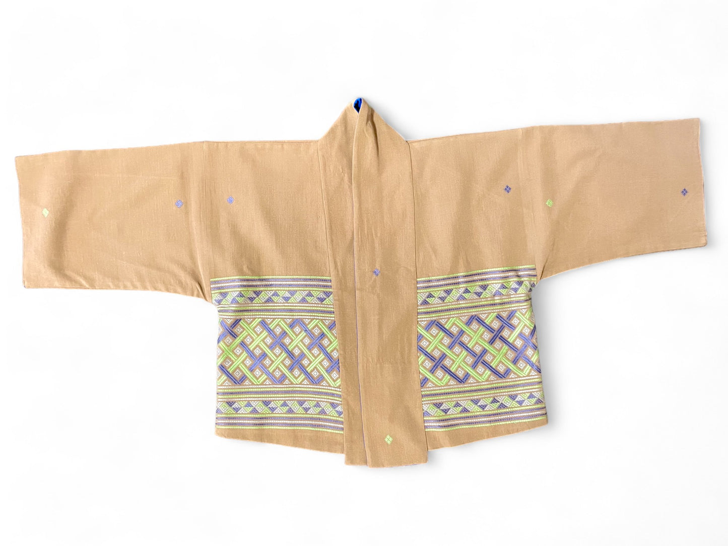 Silk-on-Cotton Tego Jacket