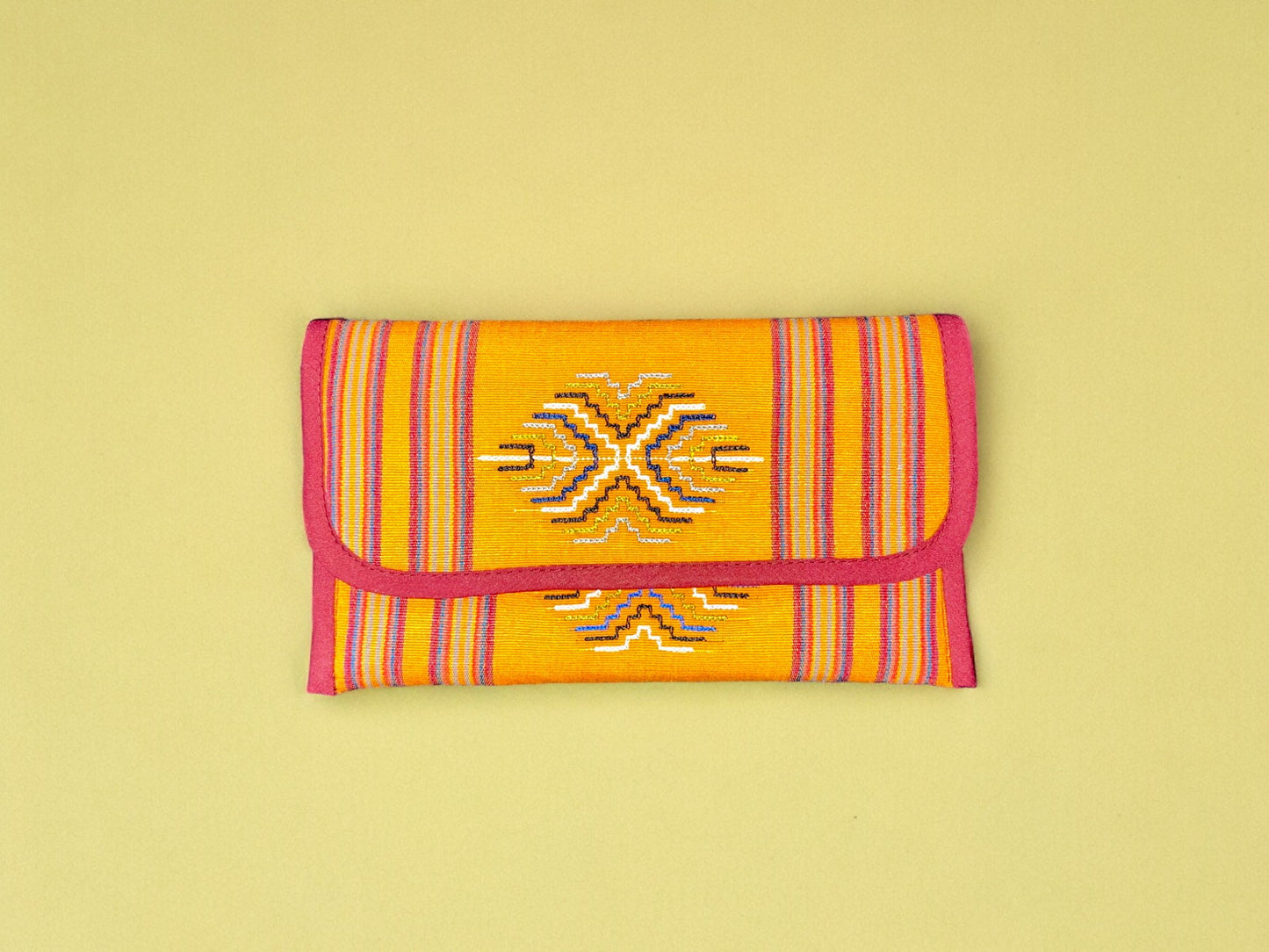 Silk-on-Cotton Document Holder (M)