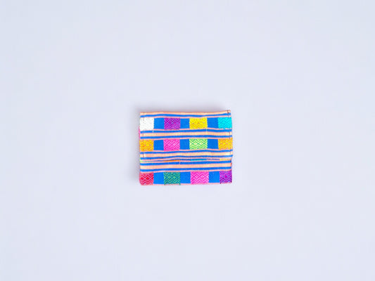 Silk-on-Cotton Card Holder