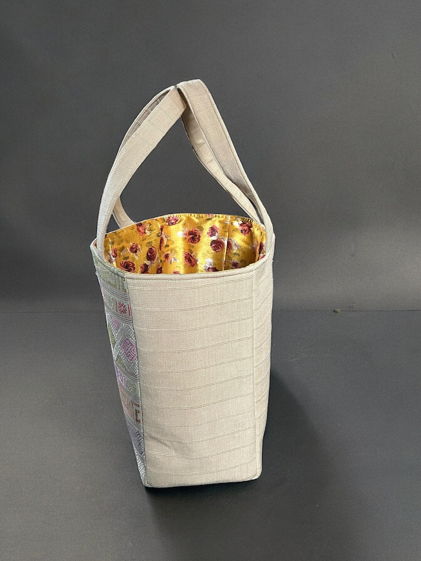 Silk-on-Cotton Tote