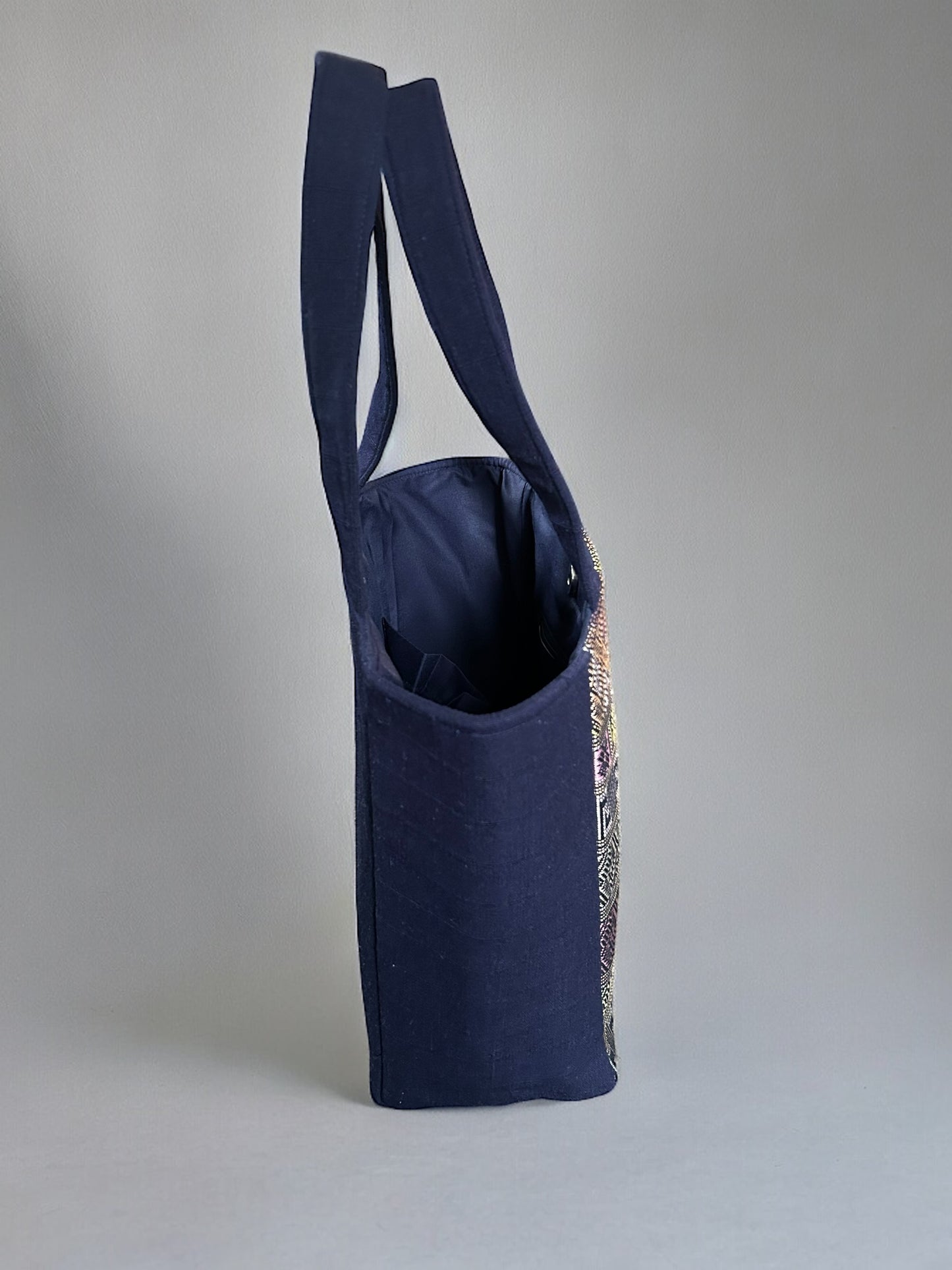 Silk-on-Cotton Tote